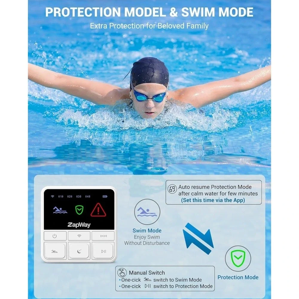 ZapWay Pool Alarm – Keep Your Pool Safe – Easy to Use Pool Alarm